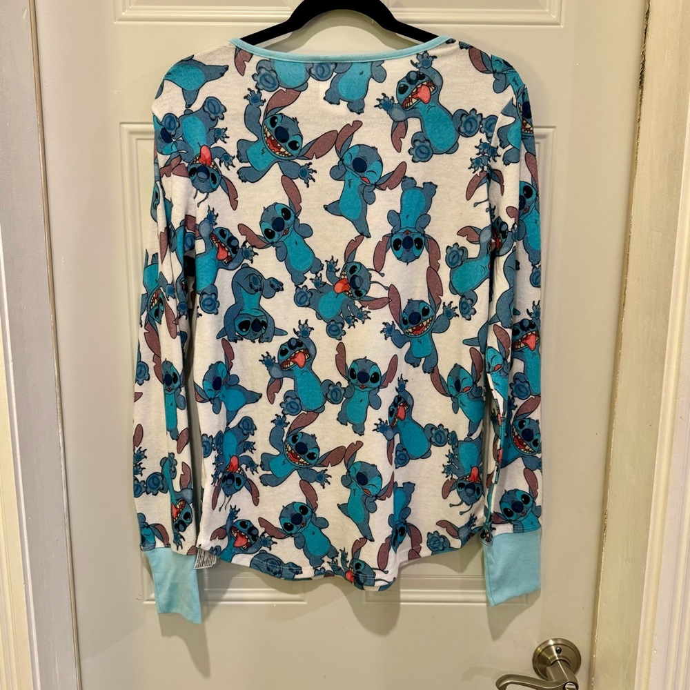 NEW with Tags Disney Lilo & Stitch White Sweatshirt All Over Print Size Medium